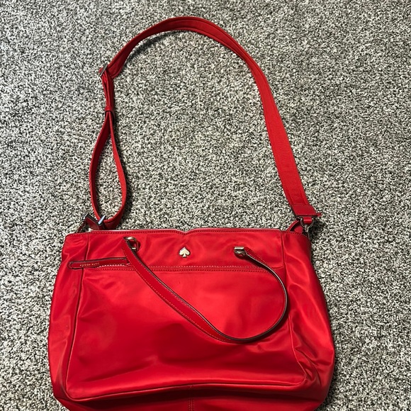 kate spade Handbags - Red nylon Kate Spade crossbody bag